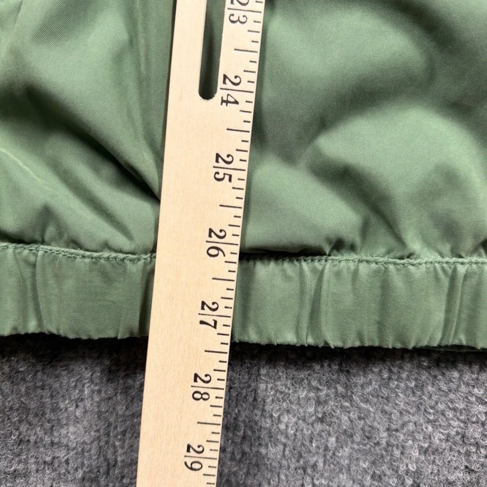 Tommy Bahama Windbreaker Mens Large Green Short Sleeve Quarter Zip Side Golf